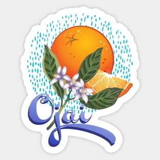 Ojai Oranges-Vignette Sticker